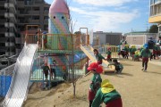 2303 メッセージリレー 写真 あけぼの幼稚園